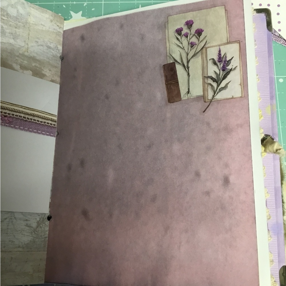 Handmade journal. Lavender themed journal - Picture 10 of 10
